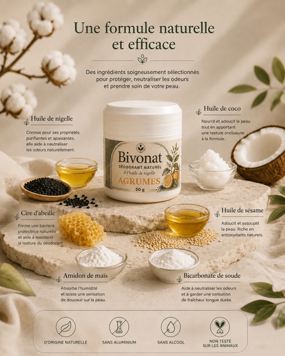 Déodorant naturel Agrumes