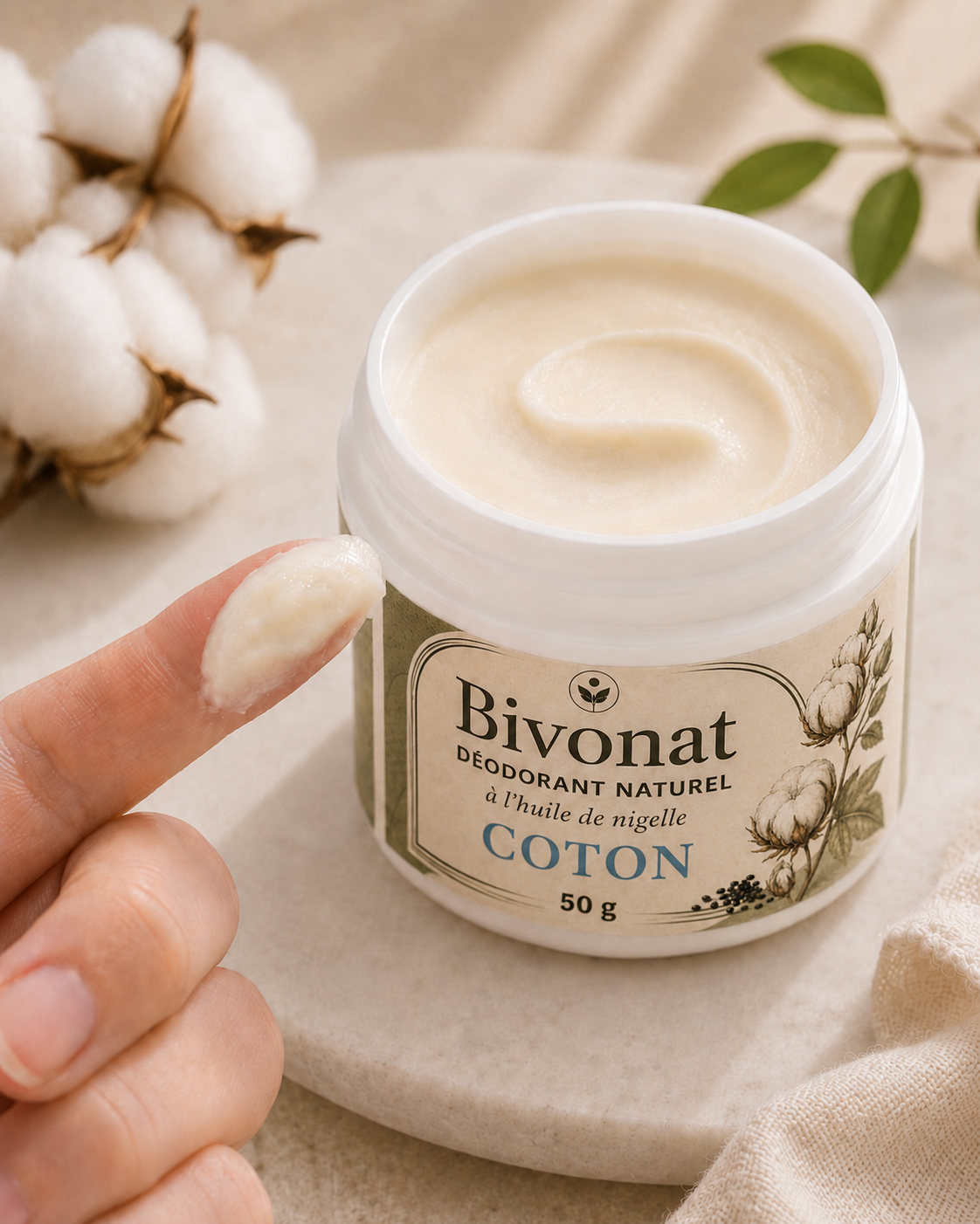 Déodorant naturel Coton